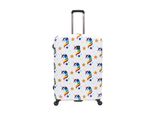 Koffer Saxoline "Unicorn", Gr. B/H/T: 51Cm X 76Cm X 28Cm, Bunt (Weiß, Mehrfarbig), Polyester, Koffer, Mit Praktischem Zahlenschloss