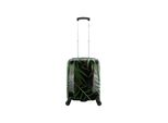 Koffer Saxoline "Palm Leaves", Gr. B/H/T: 20Cm X 55Cm X 20Cm, Schwarz (Schwarz, GrüN), Polyester, Bedruckt, Koffer, Mit Praktischem Tsa-Zahlenschloss
