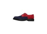 Schnürschuh HENRY STEVENS Barkley PD Businessschuh, Herren, Gr. 41,5, bunt (grün, blau, braun, rot), Leder, elegant, Schuhe, Herren Halbschuhe Leder handgefertigt, Anzugschuhe