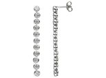 Paar OhrhäNger Jobo, Silber (Silber 925), Ohrringe, Damen, Silber 925 (Sterlingsilber), 925 Silber Mit Zirkonia