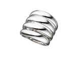 Silberring Jobo "Breiter Mehrfach-Ring" Gr. 54, Silber (Silber 925), Fingerringe, Damen, 54, Silber 925 (Sterlingsilber), Silberring, 925 Silber Rhodiniert