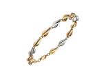 Goldarmband Jobo, Gelb (Gelbgold 585), ArmbäNder, Damen, 19Cm, Gelbgold 585 RoséGold 585 WeißGold 585, Gelbgold 585, RoséGold 585, WeißGold 585, Goldarmband, 585 Gelbgold RoséGold WeißGold Tricolor 19 Cm