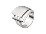 Fingerring Jobo Gr. 52, Silber (Silber 925), Fingerringe, Damen, 52, Silber 925 (Sterlingsilber), Fingerring, Breit 925 Silber