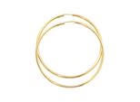 Paar Creolen Jobo, Gold (Gelbgold 333), Ohrringe, Damen, 60Mm, Gelbgold 333, Rund 333 Gold