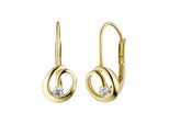 Paar OhrhäNger Jobo, Gold (Gelbgold 333, Weiß), Ohrringe, Damen, Gelbgold 333, 333 Gold Mit Zirkonia