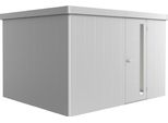Gerätehaus BIOHORT Neo 3D ST, silber, Stahlblech, Gerätehäuser, Metall