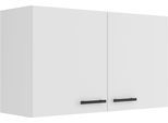 HäNgeschrank Optifit "Palma", Weiß (Weiß, Weiß), B:100Cm H:57,6Cm T:34,6Cm, Holzwerkstoff, SchräNke, HäNgeschrank, Breite 100 Cm, 2 TüRen, 1 Einlegeboden