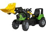 Trettraktor Rolly Toys "Rollyfarmtrac Premium Ii Deutz 8280 Ttv", GrüN, Tretfahrzeuge, Kinderb:150Cm H:75Cm T:54Cm, Kunststoff, Metall, Mit Frontlader Und Luftbereifung, Bxtxh: 150X54X75 Cm, B:150Cm H:75Cm T:54Cm
