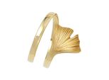 Goldring Jobo "Ginko" Gr. 52, Gelb (Gelbgold 375), Fingerringe, Damen, 52, Gelbgold 375, Goldring, Breit 375 Gold