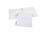 Album Con Finestra 30,5 X 30,5 Cm Bianco, 20 Fogli Di Cartoncino Bianco