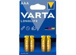 Longlife Batterie LR03, Aaa (Micro) 4 StüCk