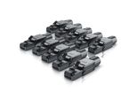 Primewire 10x Netzwerk-Adapter RJ-45 (Ethernet) zu Netzwerkkabel, Netzwerkstecker RJ45 CAT 8 - Gigabit Ethernet LAN Kabel - 40 Gbit/s, schwarz