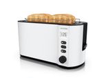 arendo Langschlitz-Toaster FüR 4 Scheiben, DoppelwandgehäUse, Integrierter BröTchenaufsatz, BräUnungsgrade 1-6, Brotzentrierung