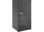 Kommode wimex "Level36 C By Fresh To Go", Grau (Graphit, Glas Grau), B:41Cm H:92Cm T:41Cm, Holzwerkstoff, Sideboards, Kommode, Mit Glaselementen Auf Der Front, Soft-Close Funktion, 41Cm Breit