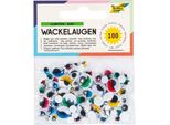 Folia 7510 Folia Wackelaugen Mit Wimpern Farbig Sortiert 100 St.