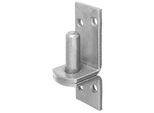Alberts 318222 Staffa Su Piastra, Nelle Versioni Con Ganci Di O Dii, Acciaio Inox, Ø16 Mm, Piastra 115 X 40 Mm