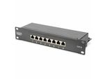 Digitus Patchpanel 1HE 8-Port Cat6 Classe Geschirmt Schw.