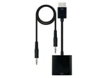Nanocable 10.16.2001-Bk Convertitore Hdmi-Svga Con Audio, Hdmi A/M-Svga/H+Jack
