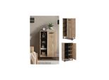 Vicco Sideboard Amber Eiche Wotan 60 X 110 Cm Mit 2 TüRen