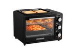 Steinborg 3in1 Minibackofen 20L mit Grillplatte Umluft 1300W schwarz
