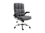 BüRostuhl MCW-J21, Chefsessel Drehstuhl Schreibtischstuhl, HöHenverstellbar ~ Stoff/Textil Dunkelgrau