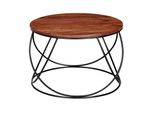Finebuy Couchtisch Massivholz 60 Cm Wohnzimmertisch Sofatisch Rund Tisch Holz