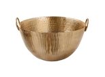 Riess-Ambiente Deko Schale Orient - 40Cm Gold Metall Hammerschlag Design Handgearbeitet