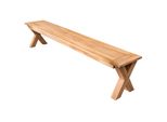 Riess-Ambiente Gartenbank Empire Teak - 220Cm Sitzbank Teakholz Wetterfest