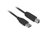 Usb 3.2 Gen 1 Kabel, USB-A Stecker > USB-B Stecker Schwarz, 2 Meter