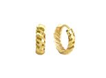 Paar Creolen "375 Gelbgold Diamantiert", Gelb, Fascination By Ellen K., Ohrringe, Damen, One-Size, Gold