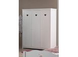 Kleiderschrank Vipack "Amori", Weiß, B:159Cm H:190Cm T:57Cm, Fsc-Zertifizierter Holzwerkstoff, SchräNke, Kleiderschrank