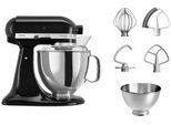 KITCHENAID Küchenmaschine 5KSM175PSEOB ONYX BLACK, schwarz, B:24cm H:36cm T:37cm, Küchenmaschinen, mit Zubehör im Wert von ca. 112,-€ UVP