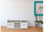 Kombikommode Priess "Lissabon", Weiß (Lichtweiß), B:123Cm H:55Cm T:38Cm, Holzwerkstoff, Sideboards, Kombikommode