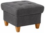 Hocker Home Affaire "Earl", Grau (Anthrazit), B:58Cm H:46Cm T:58Cm, Struktur Fein (100% Polyester);Luxus-Microfaser (100% Polyester);Luxus-Microfaser In Lederoptik (100% Polyester), Hocker, Hocker
