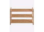 Schuhregal Heine Home, Beige (Natur), B:75Cm H:50Cm T:33Cm, Bambus, Regale, Schuhregal