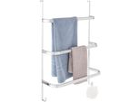 Badaccessoire-Set HEINE HOME, grau (chromfarben), Chrom, Badaccessoires-Sets