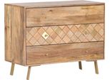 Kommode Gutmann Factory, Beige (Natur), B:95Cm H:75Cm T:45Cm, Sideboards, Kommode