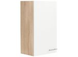 HäNgeschrank Optifit "Kalmar", Weiß, B:60Cm H:90Cm T:35Cm, SchräNke, HäNgeschrank