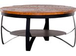 Couchtisch Gutmann Factory "Siesta", Beige (Natur, Schwarz, Natur), B:80Cm H:40Cm T:80Cm, Tische, Couchtisch