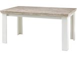 Esstisch Home Affaire "Florenz", Weiß (Weiß, Eichefarben), B:160Cm H:76Cm T:90Cm, Tische, Esstisch, Breite 160 Cm.