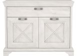 Kommode Forte "Kashmir", Weiß (Pinia Weiß), B:123,3Cm H:95,9Cm T:48,2Cm, Sideboards, Kommode, Breite 123 Cm