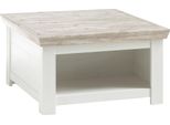 Couchtisch Home Affaire "Florenz", Weiß (Pinie Weiß), B:86Cm H:48Cm T:86Cm, Tische, Couchtisch, Breite Ca. 86 Cm
