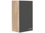 HäNgeschrank Optifit "Kalmar", Grau (Anthrazit), B:60Cm H:90Cm T:35Cm, SchräNke, HäNgeschrank