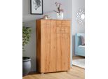 Kombikommode Priess, Beige (Astkernbuchefarben), B:82Cm H:135Cm T:38Cm, Holzwerkstoff, Sideboards, Kombikommode
