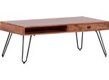 Couchtisch Gutmann Factory "Siesta", Beige (Natur, Schwarz, Natur), B:60Cm H:40Cm T:60Cm, Tische, Couchtisch