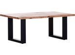 Couchtisch Gutmann Factory "Siesta", Schwarz (Natur, Schwarz, Schwarz, Natur), B:110Cm H:46Cm T:70Cm, Tische, Couchtisch