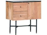 Kommode Gutmann Factory, Beige (Natur), B:80Cm H:80Cm T:42Cm, Sideboards, Kommode