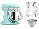 KITCHENAID Küchenmaschine 5KSM175PSEIC EISBLAU, blau (eisblau), B:24cm H:36cm T:37cm, Küchenmaschinen, mit Zubehör im Wert von ca. 112,-€ UVP