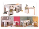 Jugendzimmer-Set PARISOT, weiß, B:132cm H:104cm T:205cm, Spanplatte, Schlafzimmermöbel-Sets