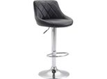CLP Barhocker Lazio Kunstleder Chrom Farbe:Schwarz;Gestell Farbe:Chrom